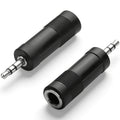 3.5mm Male to 6.35mm Female Audio Adapter 1/8 Male to 1/4 Female Stereo Headphone Jack Converter 6.5mm to 3.5mm TRS Plug for PC Speaker Amp Guitar Piano