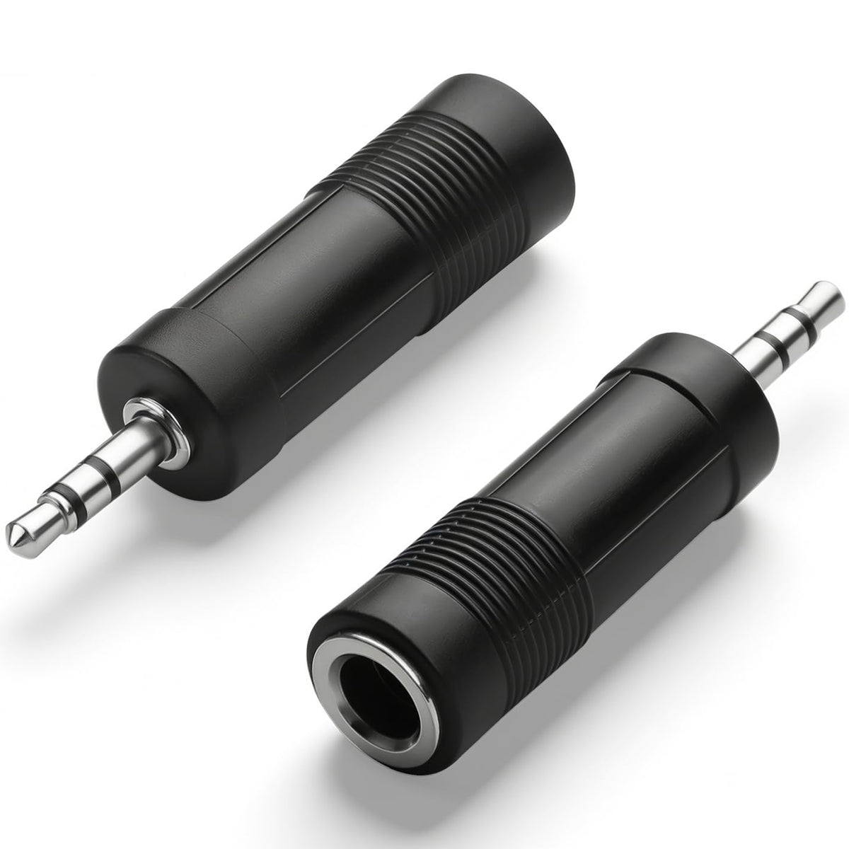 3.5mm Male to 6.35mm Female Audio Adapter 1/8 Male to 1/4 Female Stereo Headphone Jack Converter 6.5mm to 3.5mm TRS Plug for PC Speaker Amp Guitar Piano