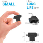 2 in 1 OTG Adapter USB 3.0 Female to Type C and Micro USB Male Converter Compatible with Phones Tablets Laptops