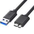 USB 3.0 Type A to Micro-B Cable 5Gbps Fast Data Transfer Cord Compatible with External Hard Drive HDD Camera Galaxy S5 Note 3