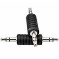 3.5mm Male to Male Audio Adapter 1/8 Inch TRS Stereo Coupler AUX Cable Joiner Gender Changer Nickel Plated for Speaker PC Laptop Headphone Tablet MP3