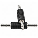 3.5mm Male to Male Audio Adapter 1/8 Inch TRS Stereo Coupler AUX Cable Joiner Gender Changer Nickel Plated for Speaker PC Laptop Headphone Tablet MP3