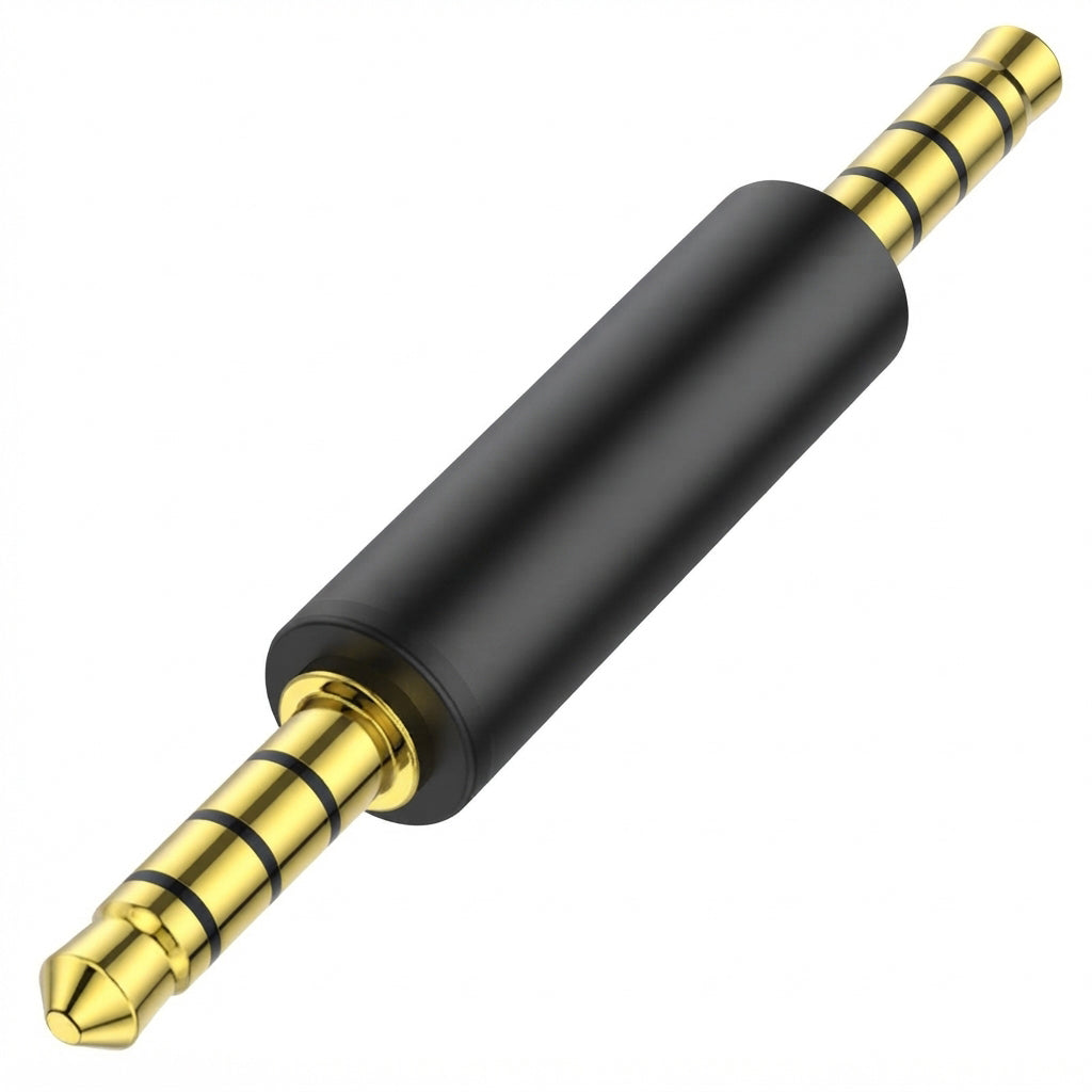3.5mm TRRS Audio Adapter 1 8 Inch 4 Pole Stereo Mic Coupler Gold Plated Male to Male Male to Female Female to Female 90 Degree Aux Connector