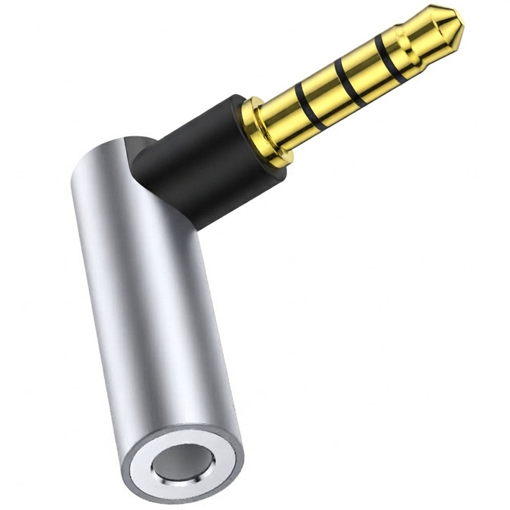 3.5mm TRRS Audio Adapter 1 8 Inch 4 Pole Stereo Mic Coupler Gold Plated Male to Male Male to Female Female to Female 90 Degree Aux Connector