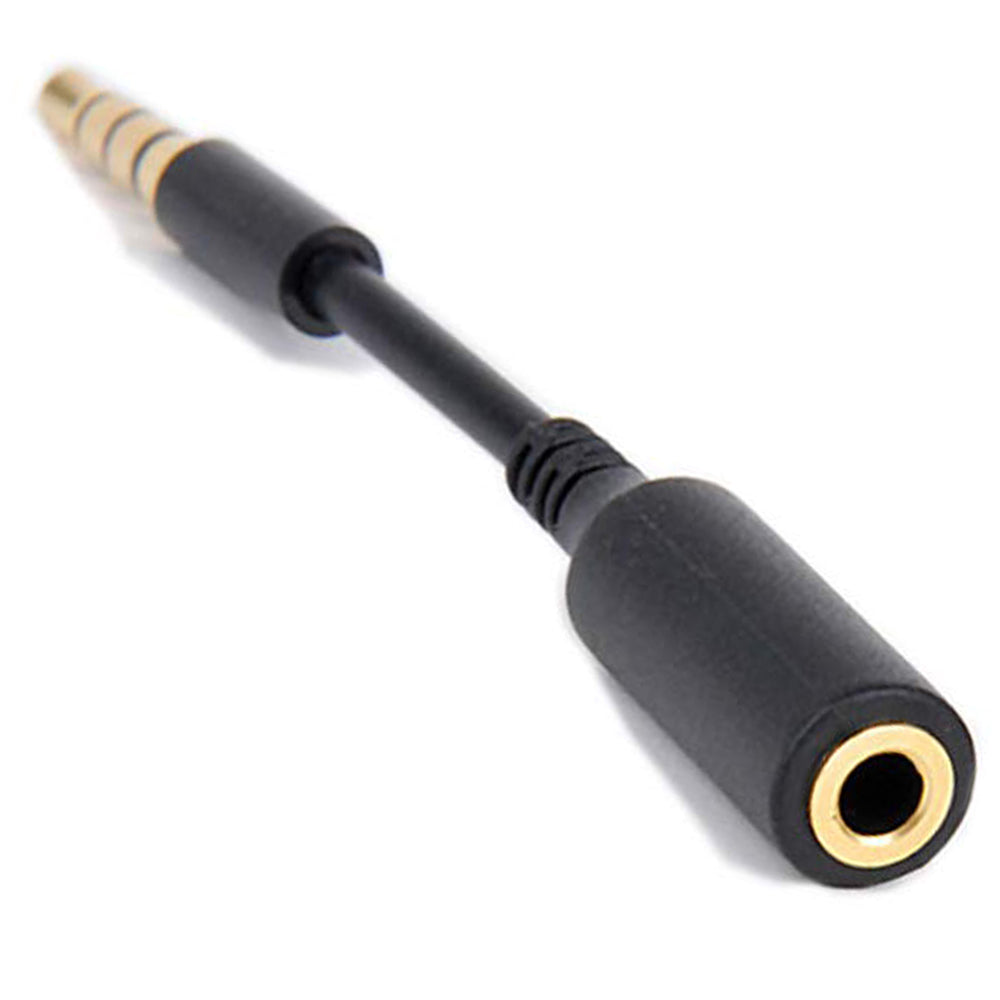 3.5mm Audio Extension Cable 3 Inch Short TRRS 4 Pole Male to Female Aux Cord Headphone Mic Extender for Bulky Phone Case Car PC Laptop Gaming Headset