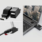 3 Port USB 2.0 Hub Splitter Mini Direct Plug USB A Expander Portable Car Adapter with Lanyard Cap for Laptop Desktop PC Flash Drive Mouse and Keyboard
