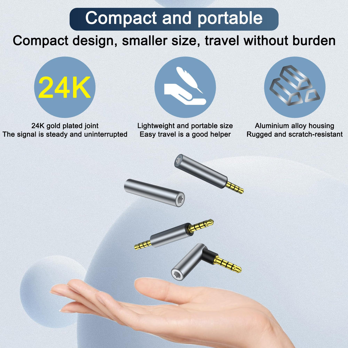 3.5mm TRRS Audio Adapter 1 8 Inch 4 Pole Stereo Mic Coupler Gold Plated Male to Male Male to Female Female to Female 90 Degree Aux Connector