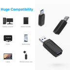 USB 3.0 Coupler Male to Female Adapter SuperSpeed 5Gbps USB Port Extension Connector for Laptops and Computers