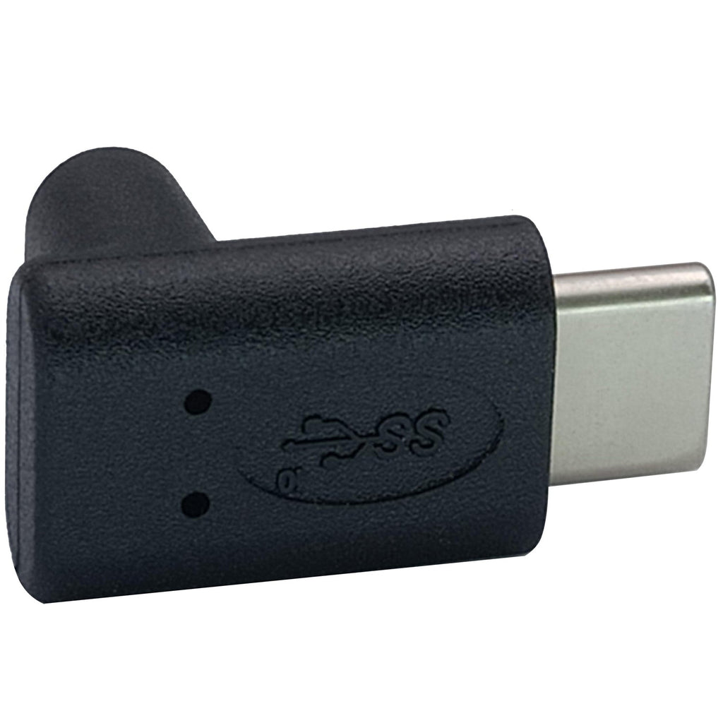 USB-C Male to Female Adapter 90° Up-Down Angle – USB 3.1 Gen 2 10Gbps 3A Charging Data Audio Video for USB-C Laptops and Devices