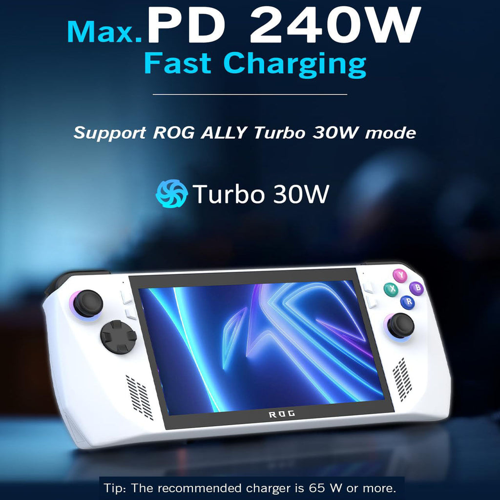 180 Degree USB C Adapter with 13.5mm Wider Gap U Shape USB-C Male to USB-C Female Connector with PD 240W/20 Gbps/8K,Type C 180 Angle Adapter for ROG Ally Steam Deck Legion Go Laptop Tablet Phone