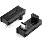 180 Degree USB C Adapter with 13.5mm Wider Gap U Shape USB-C Male to USB-C Female Connector with PD 240W/20 Gbps/8K,Type C 180 Angle Adapter for ROG Ally Steam Deck Legion Go Laptop Tablet Phone