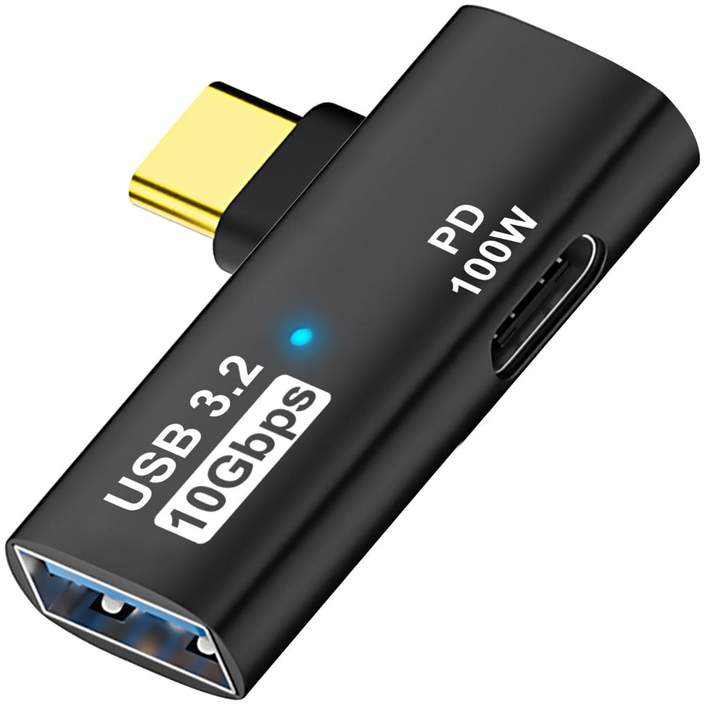 2-in-1 USB C to USB 3.2 Adapter with 100W Charging Port Thunderbolt 4/3 OTG Converter for Rog Ally Steam Deck Quest 2 iPhone 15 Series iPad MacBook Not Support Video