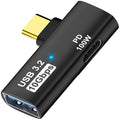 2-in-1 USB C to USB 3.2 Adapter with 100W Charging Port Thunderbolt 4/3 OTG Converter for Rog Ally Steam Deck Quest 2 iPhone 15 Series iPad MacBook Not Support Video