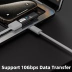 2-in-1 USB C to USB 3.2 Adapter with 100W Charging Port Thunderbolt 4/3 OTG Converter for Rog Ally Steam Deck Quest 2 iPhone 15 Series iPad MacBook Not Support Video