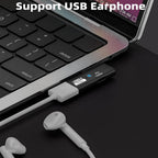 2-in-1 USB C to USB 3.2 Adapter with 100W Charging Port Thunderbolt 4/3 OTG Converter for Rog Ally Steam Deck Quest 2 iPhone 15 Series iPad MacBook Not Support Video