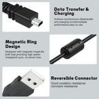 UC E6 8 Pin Mini USB Camera Cable for Nikon Coolpix DSLR D3300 D3200 D5300 D7100 S3300 and Sony Cyber Shot DSC W830 W800 Photo Transfer Data Sync Cord for PC Mac