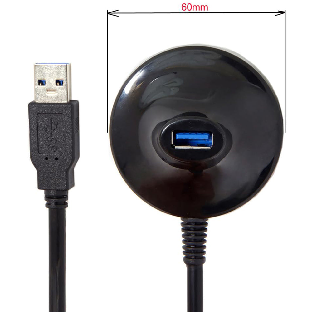 USB 3.0 Type-A Male to Female Extension Dock Station Cable