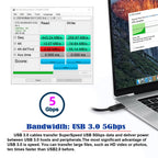 USB 3.0 Type-A Male to Female Extension Dock Station Cable