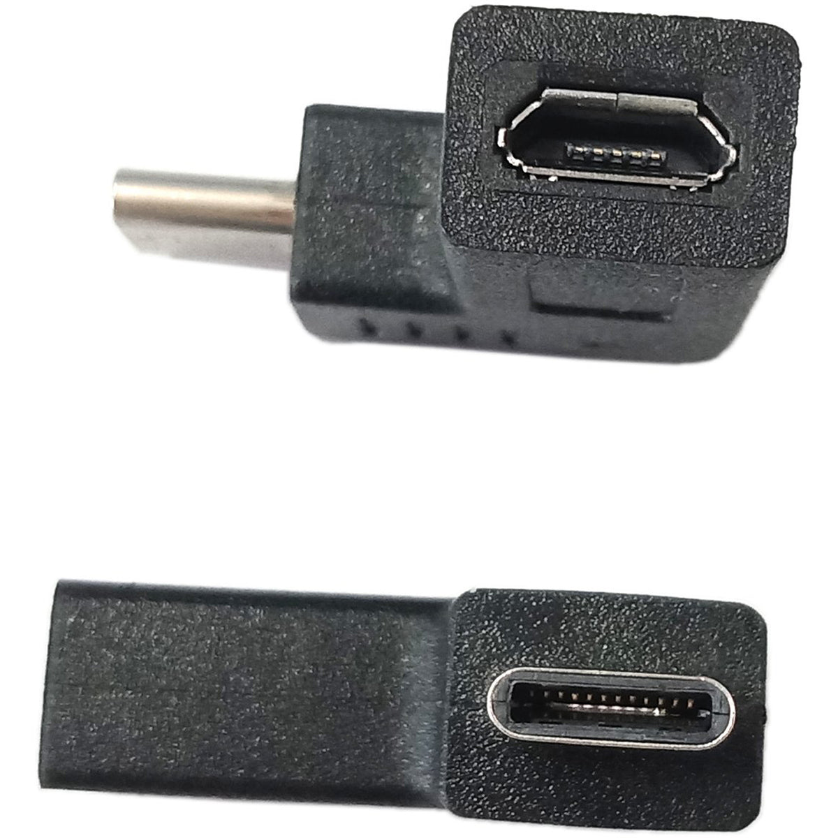 USB C Male to Micro USB Female Adapter 90 Degree Right Left Angle 480Mbps Data Sync Charging Converter 56K Resistor for Switch Galaxy Pixel MacBook