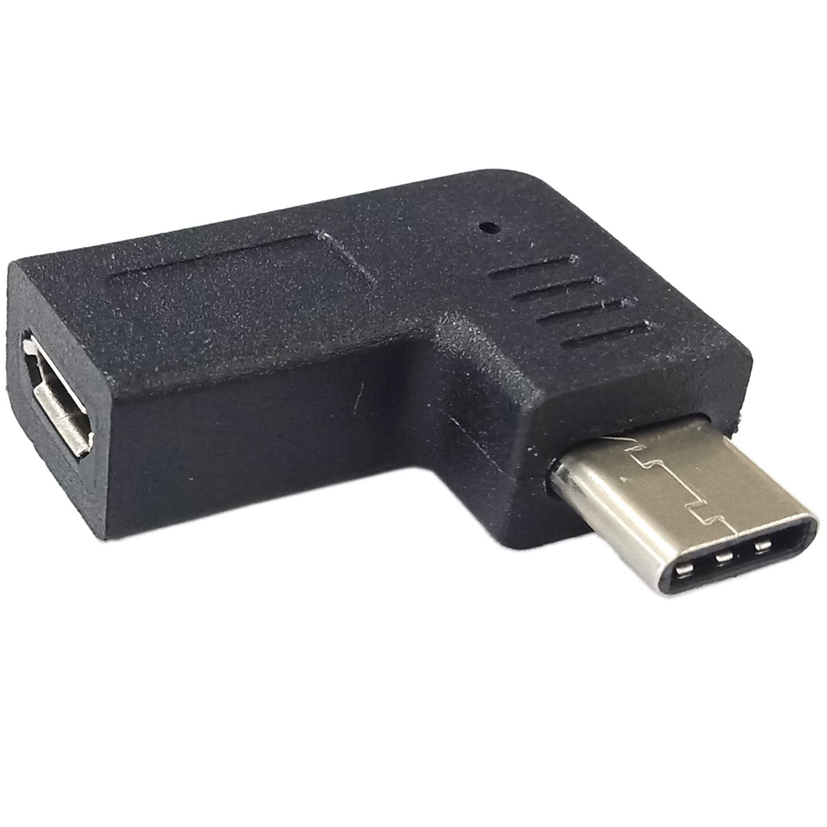 USB C Male to Micro USB Female Adapter 90 Degree Right Left Angle 480Mbps Data Sync Charging Converter 56K Resistor for Switch Galaxy Pixel MacBook