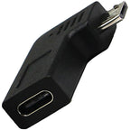 Micro USB Male to USB C Female Adapter 480Mbps Data Sync Charging Converter 56K Resistor Left Right 90 Degree Straight for Galaxy S7 Kindle Fire