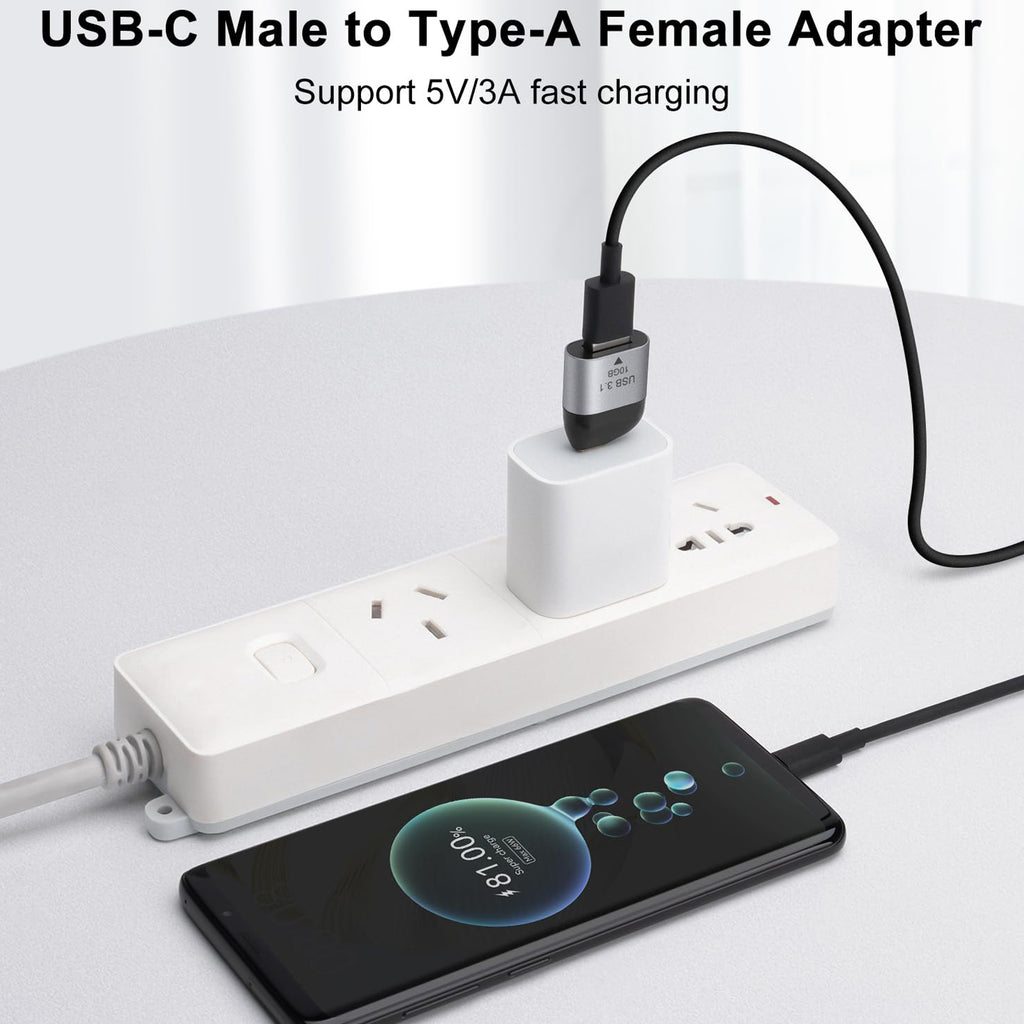 USB C Male to USB A 3.1 Female OTG Adapter 10Gbps 5V 3A for iPhone 15 16 iPad MacBook Dell XPS