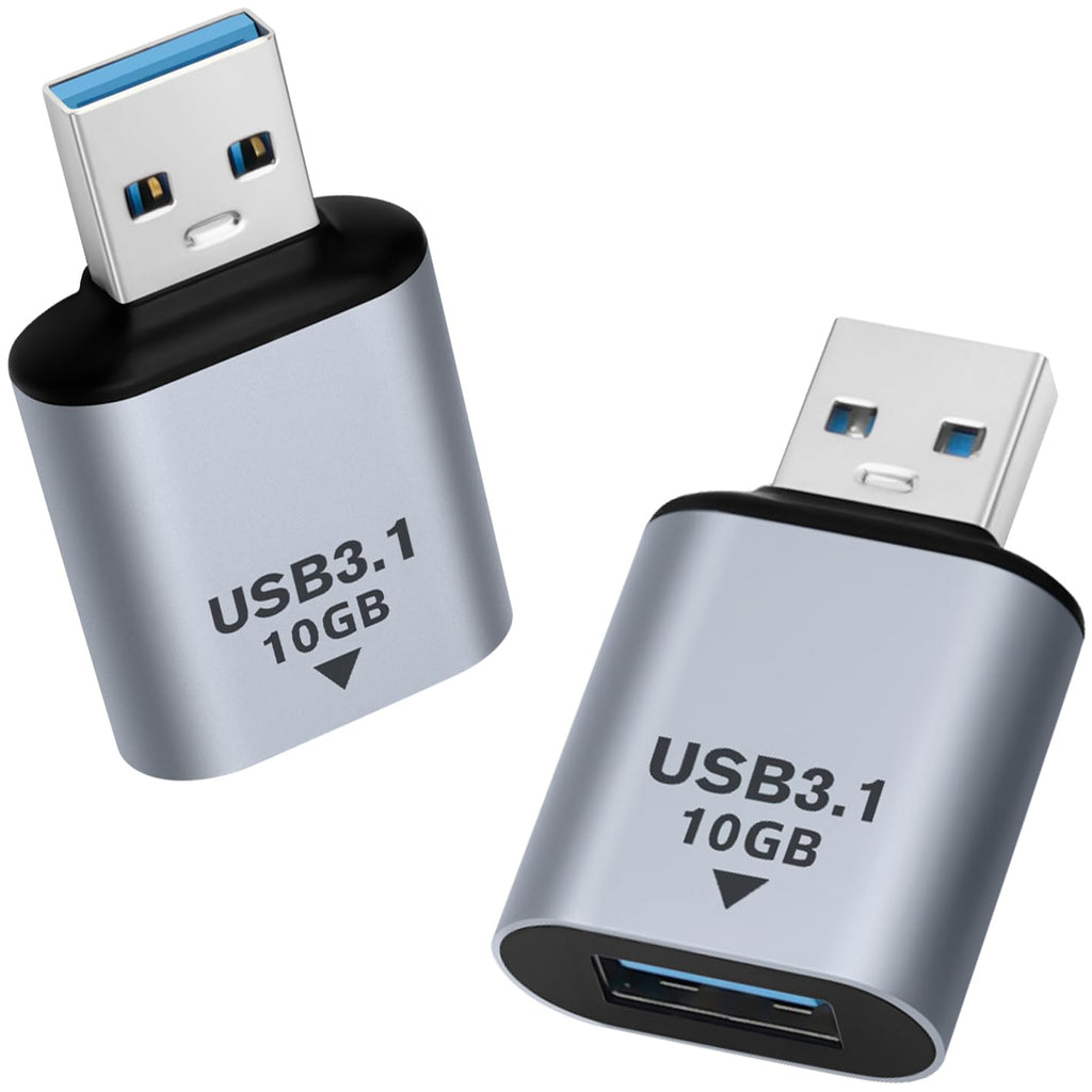 USB 3.1 Type A Male to Female Adapter 10Gbps 5V 3A Straight Extender for PC Laptop USB Flash Drive Mouse Keyboard