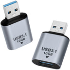 USB 3.1 Type A Male to Female Adapter 10Gbps 5V 3A Straight Extender for PC Laptop USB Flash Drive Mouse Keyboard