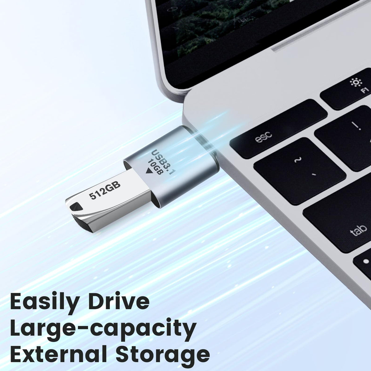 USB 3.1 Type A Male to Female Adapter 10Gbps 5V 3A Straight Extender for PC Laptop USB Flash Drive Mouse Keyboard