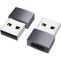 USB to USB C Adapter 3A Fast Charging USB A Male to Type C Female Converter Zinc Alloy OTG Connector for iPhone 16 15 14 iPad Car Charger Wall Charger Power Bank PC Laptop