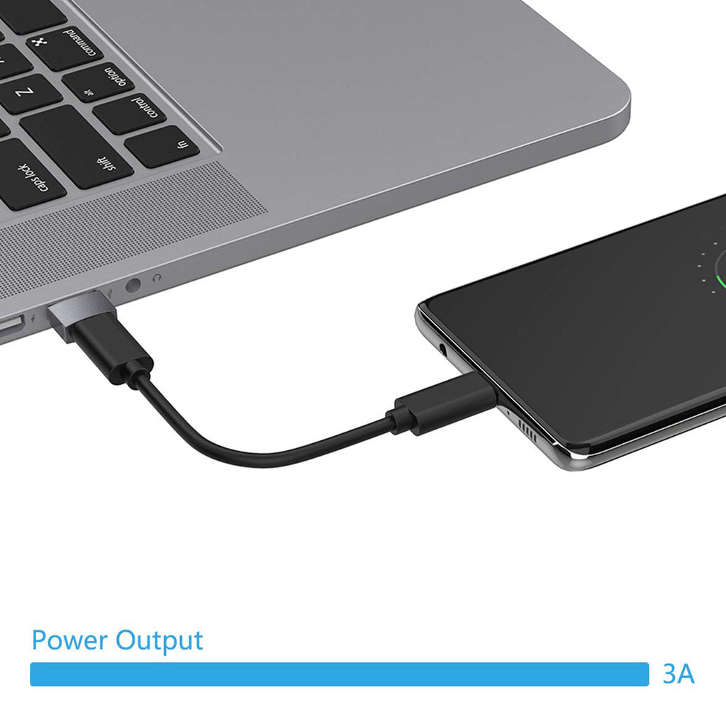 USB to USB C Adapter 3A Fast Charging USB A Male to Type C Female Converter Zinc Alloy OTG Connector for iPhone 16 15 14 iPad Car Charger Wall Charger Power Bank PC Laptop