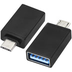 Micro USB to USB 3.0 Female OTG Adapter Aluminum Alloy Connector for Android Smartphones and Tablets