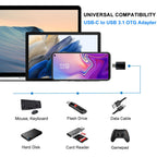 USB C to USB 3.1 Adapter Type C Male to USB Female OTG Converter Compatible with Laptops Tablets Smartphones