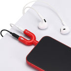 3.5mm Headphone Mic Splitter 4 Pole TRRS Male to Dual TRS Female Headset Microphone Audio Y Adapter for PC Laptop Phone