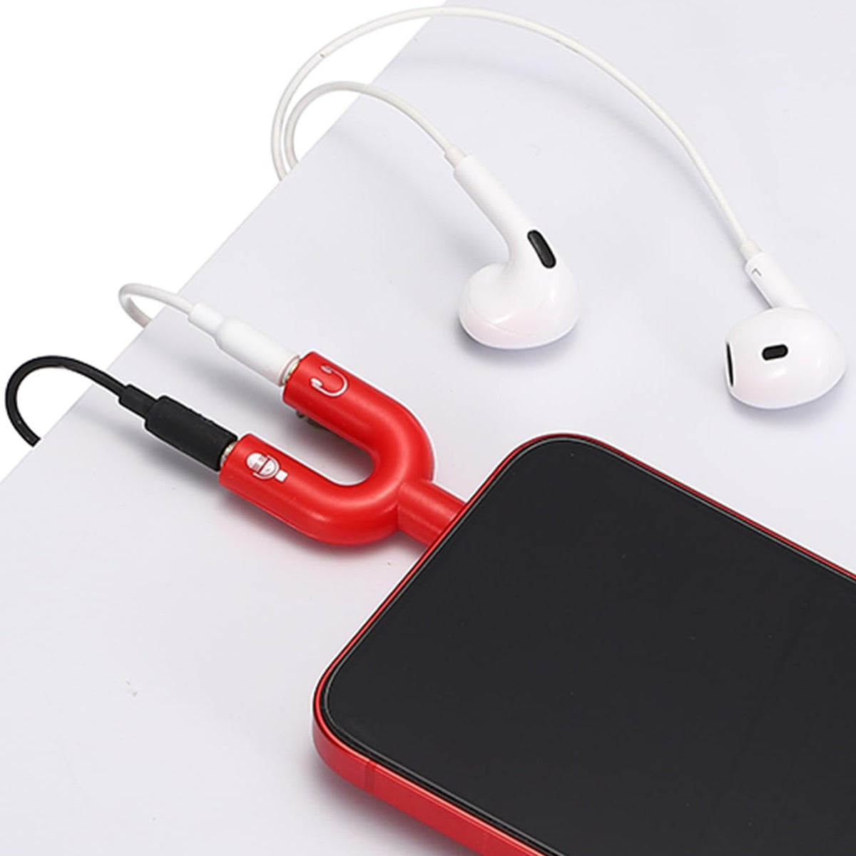 3.5mm Headphone Mic Splitter 4 Pole TRRS Male to Dual TRS Female Headset Microphone Audio Y Adapter for PC Laptop Phone