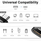 USB C to USB Adapter Type C Male to USB A Female OTG Converter 480Mbps Data Charging for MacBook iPhone 16 15 iPad Samsung Galaxy Flash Drive Keyboard