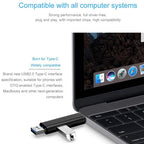 5 in 1 USB C Micro USB to USB OTG Adapter with TF SD Card Reader Multi Port Hub Dongle for Android Phone Mac PC Flash Drive Mouse Keyboard