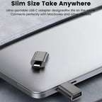 USB C to USB 3.2 Adapter 10Gbps Type C Male to USB A Female OTG Converter Thunderbolt 4 3 Zinc Alloy for MacBook Pro Air iPad iPhone 16 15 Galaxy Flash Drive