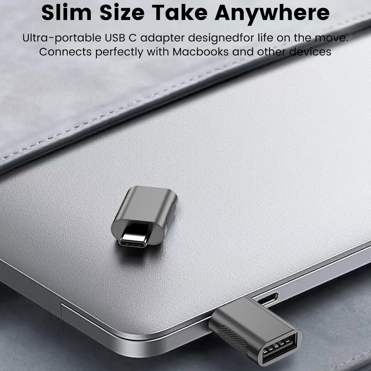 USB C to USB 3.2 Adapter 10Gbps Type C Male to USB A Female OTG Converter Thunderbolt 4 3 Zinc Alloy for MacBook Pro Air iPad iPhone 16 15 Galaxy Flash Drive