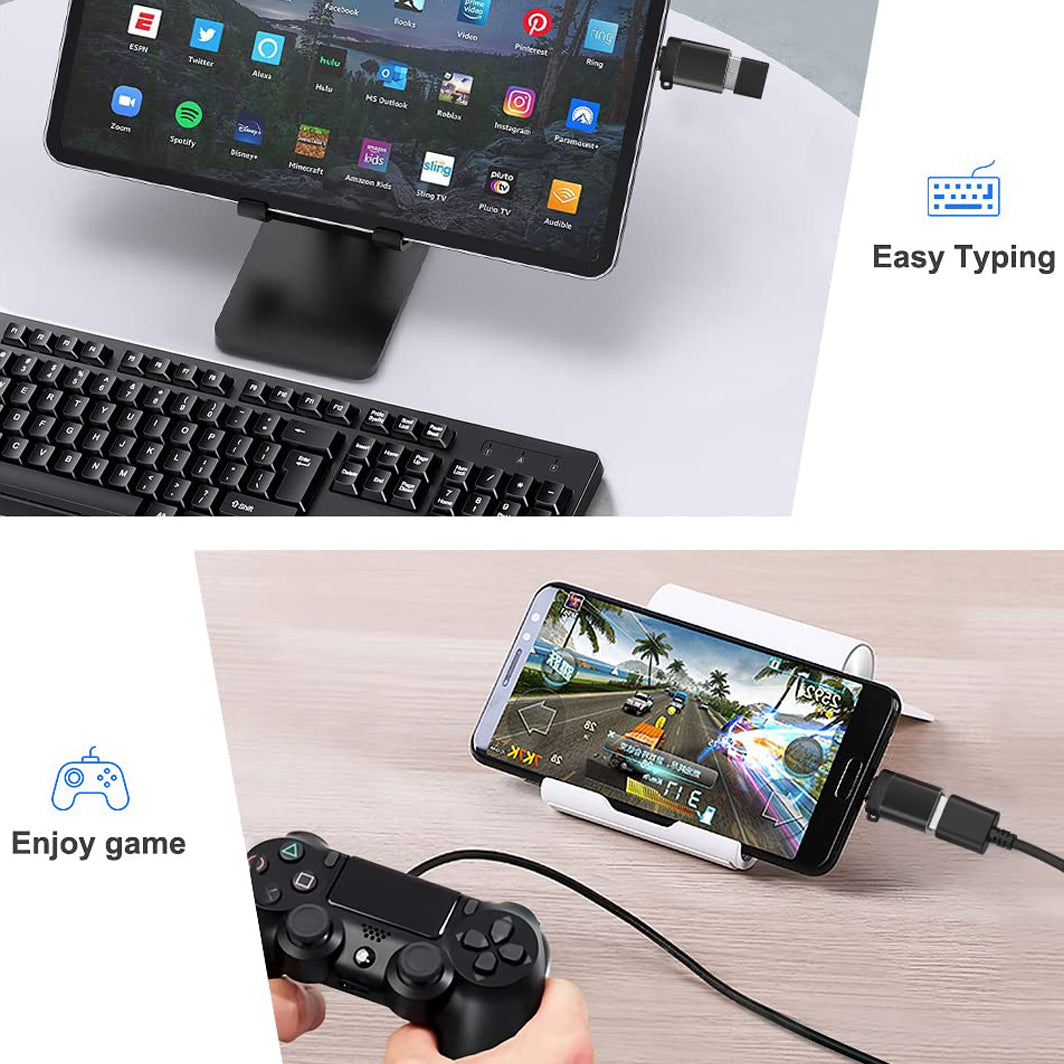 Micro USB Male to USB 3.0 Female OTG Adapter Converter with Lanyard for Flash Drive Keyboard Mouse Tablet