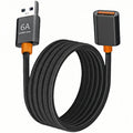 USB Extension Cable USB 2.0 A Male to Female Extender Cord 6A 120W Fast Charging 480Mbps Nylon Braided Wire for PC Laptop TV Keyboard Mouse Webcam Flash Drive