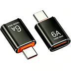 USB C to USB 3.2 Adapter 10Gbps Type C Male to USB A Female OTG Converter 120W 6A Fast Charging Aluminum Dongle for iPhone 16 15 iPad MacBook PC Flash Drive