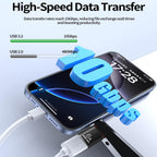 USB C to USB 3.2 Adapter 10Gbps Type C Male to USB A Female OTG Converter 120W 6A Fast Charging Aluminum Dongle for iPhone 16 15 iPad MacBook PC Flash Drive