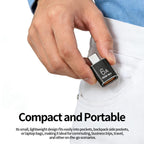 USB C to USB 3.2 Adapter 10Gbps Type C Male to USB A Female OTG Converter 120W 6A Fast Charging Aluminum Dongle for iPhone 16 15 iPad MacBook PC Flash Drive