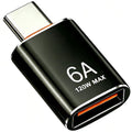 USB C to USB 3.2 Adapter 10Gbps Type C Male to USB A Female OTG Converter 120W 6A Fast Charging Aluminum Dongle for iPhone 16 15 iPad MacBook PC Flash Drive