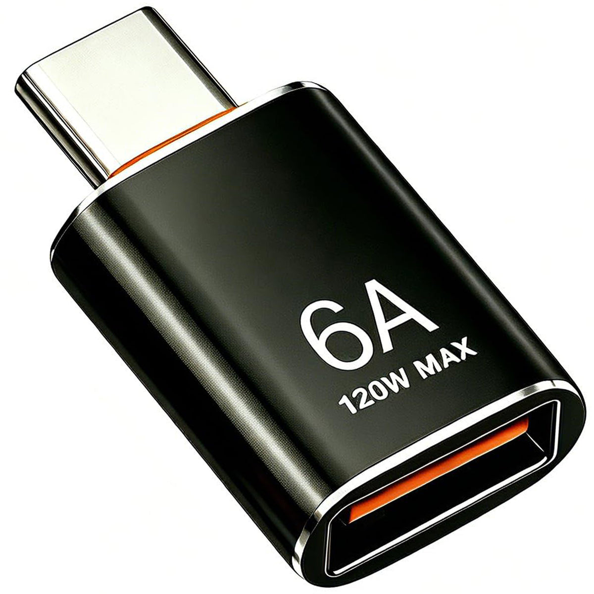 USB C to USB 3.2 Adapter 10Gbps Type C Male to USB A Female OTG Converter 120W 6A Fast Charging Aluminum Dongle for iPhone 16 15 iPad MacBook PC Flash Drive