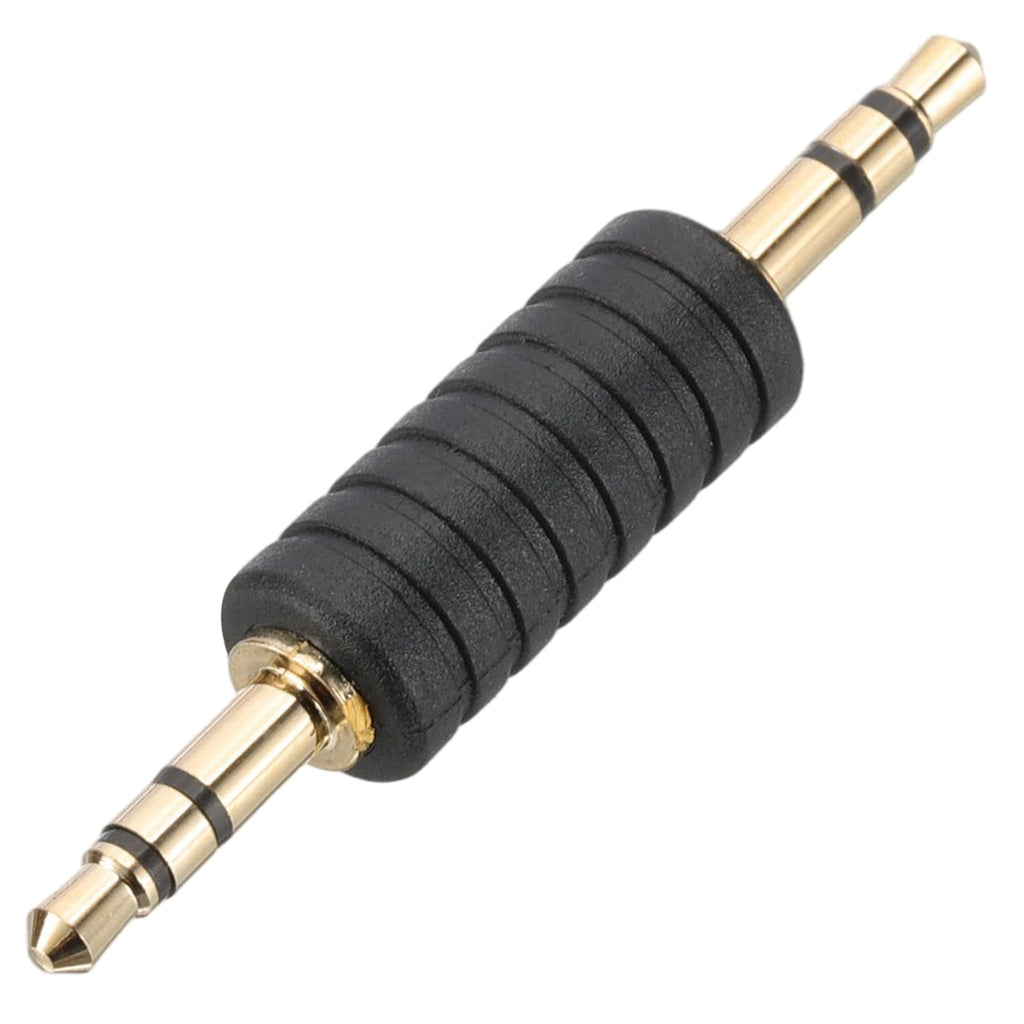 3.5mm Male to Male Audio Adapter 1/8 Inch TRS Stereo Coupler AUX Cable Joiner Gender Changer Connector Gold Plated for Speaker PC Laptop Headphone MP3