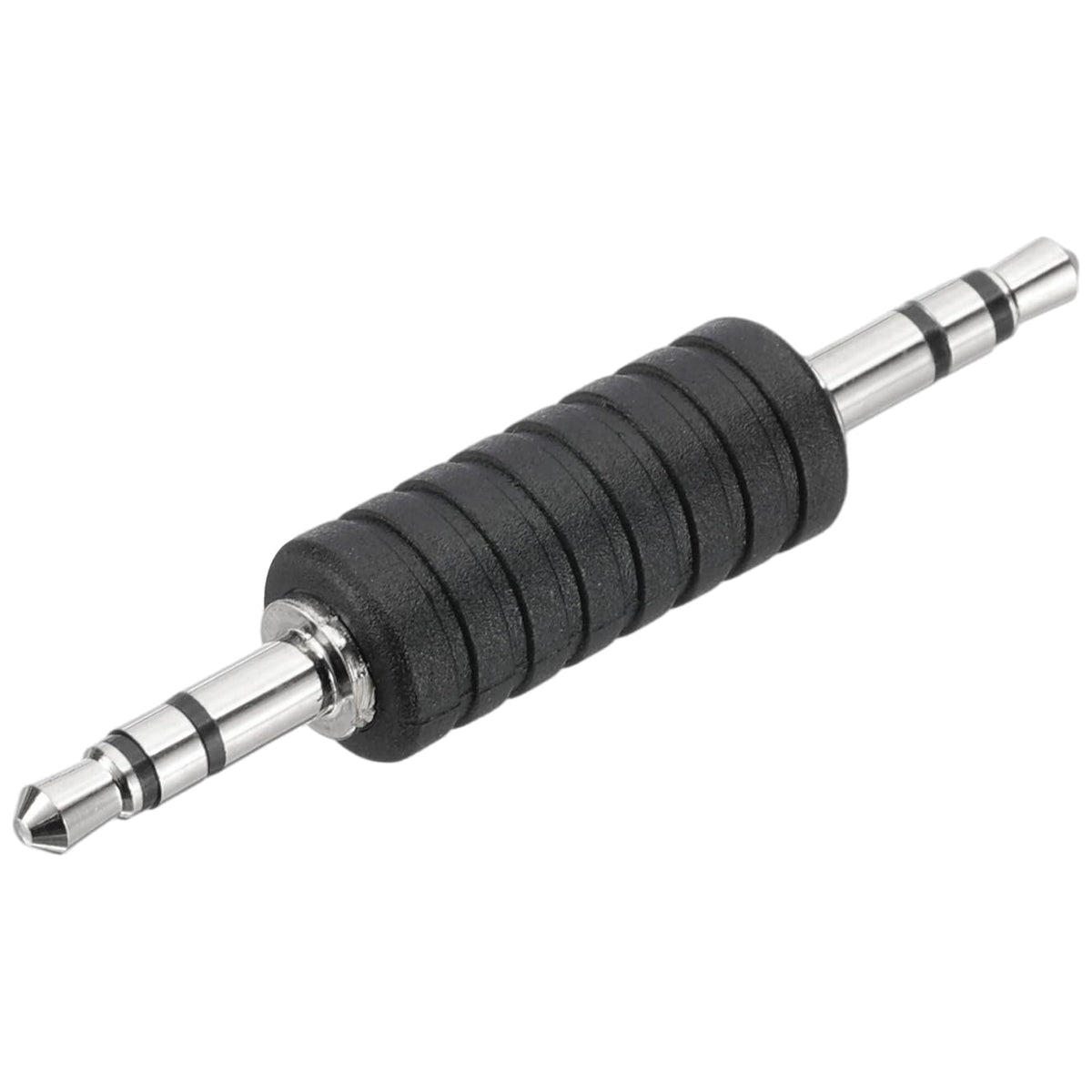 3.5mm Male to Male Audio Adapter 1/8 Inch TRS Stereo Coupler AUX Cable Joiner Gender Changer Nickel Plated for Speaker PC Laptop Headphone Tablet MP3