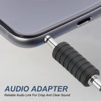 3.5mm Male to Male Audio Adapter 1/8 Inch TRS Stereo Coupler AUX Cable Joiner Gender Changer Nickel Plated for Speaker PC Laptop Headphone Tablet MP3