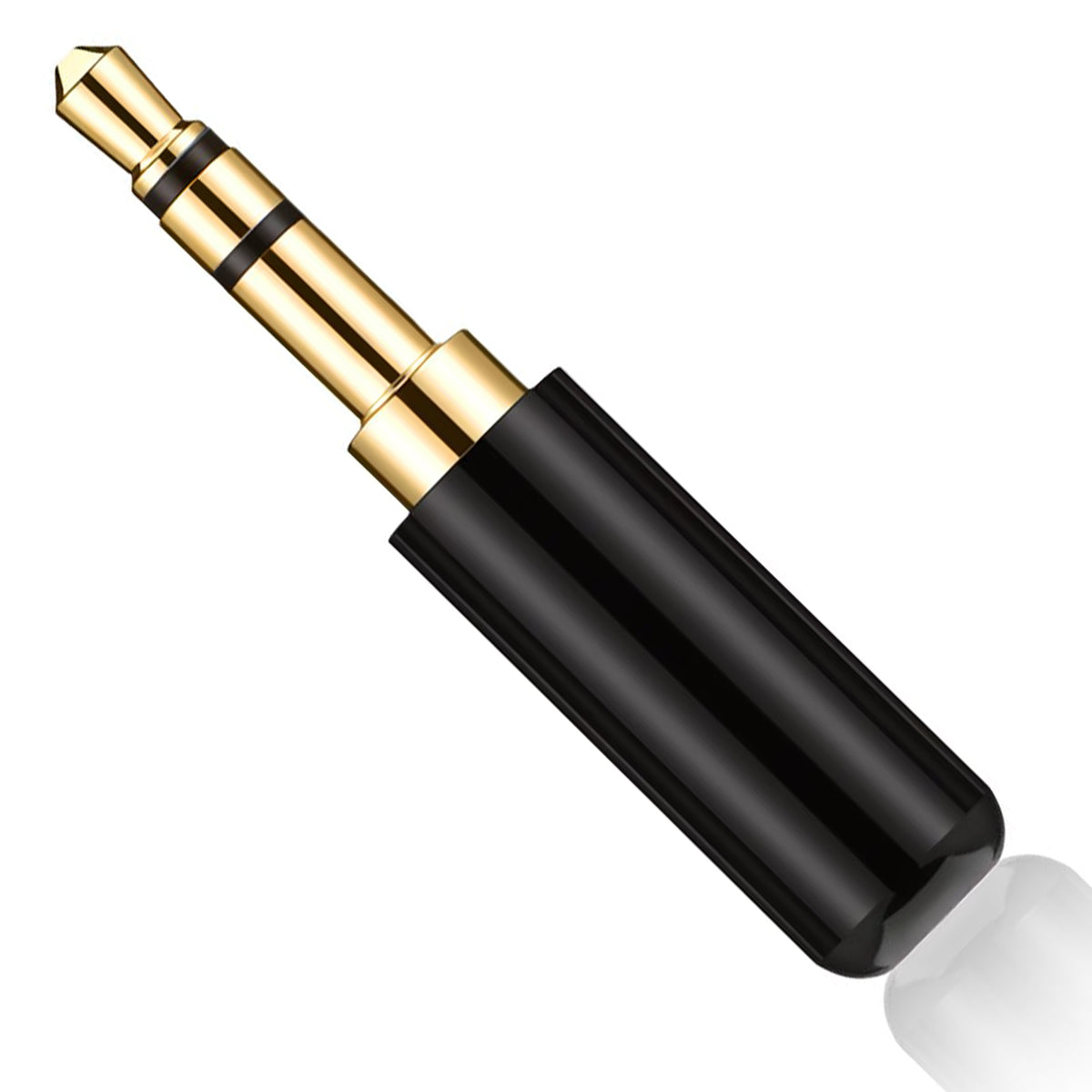 3.5mm Male Solder Audio Plug 1/8 Inch TRS 3 Pole Gold Plated Headphone Jack Repair Connector Metal Shell for DIY Stereo Aux Cable Earphone Headset